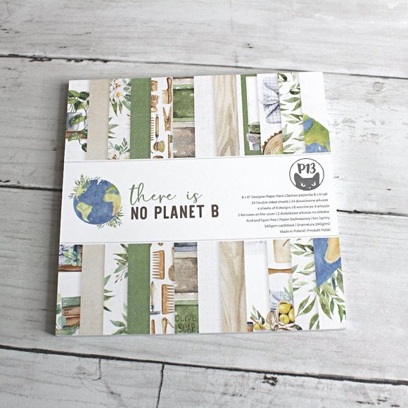 P13 Scrapbook Cardstock Paper Pad 6" x 6" Earthy Farmhouse Gardening - Picture 1 of 9